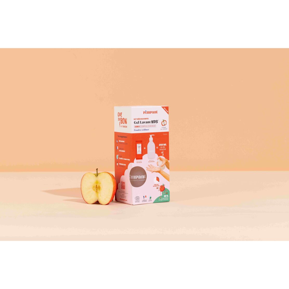 Kit découverte gel lavant 2 en 1 kids pomme du verger - Pimpant