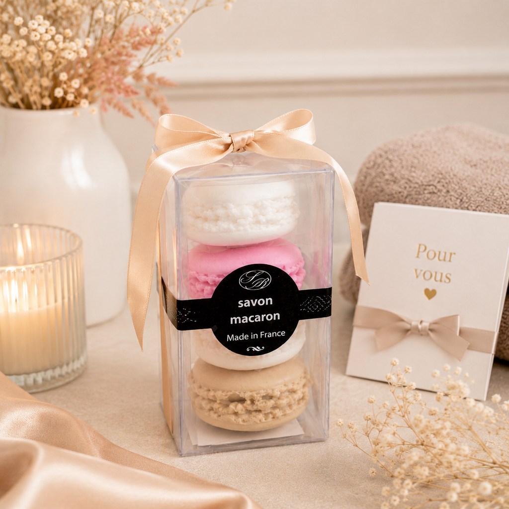Coffret savons macarons Made in France idée cadeau originale