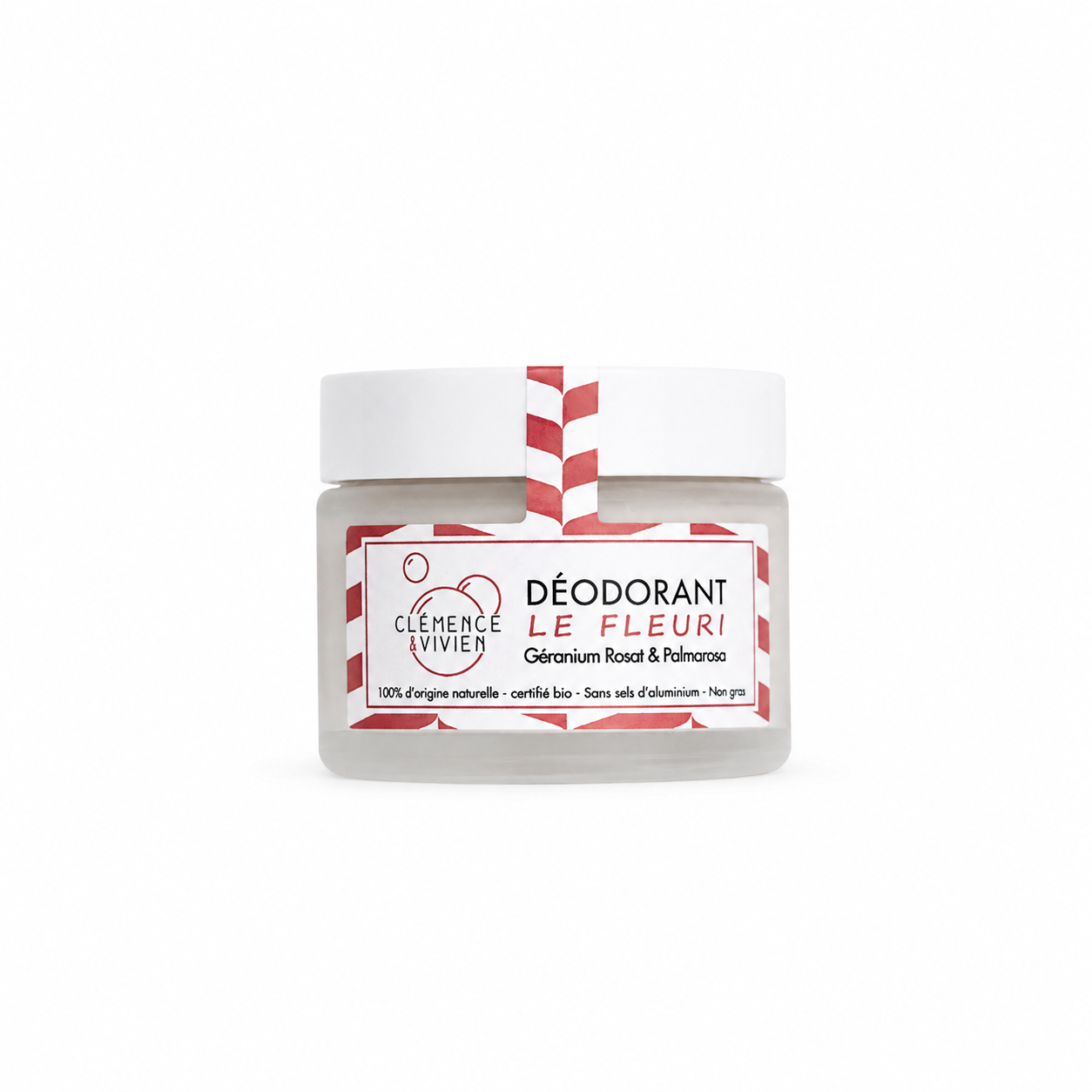 Déodorant bio Le Fleuri Clémence & Vivien géranium rosat et palmarosa