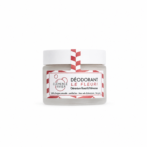 Déodorant bio Le Fleuri Clémence & Vivien géranium rosat et palmarosa