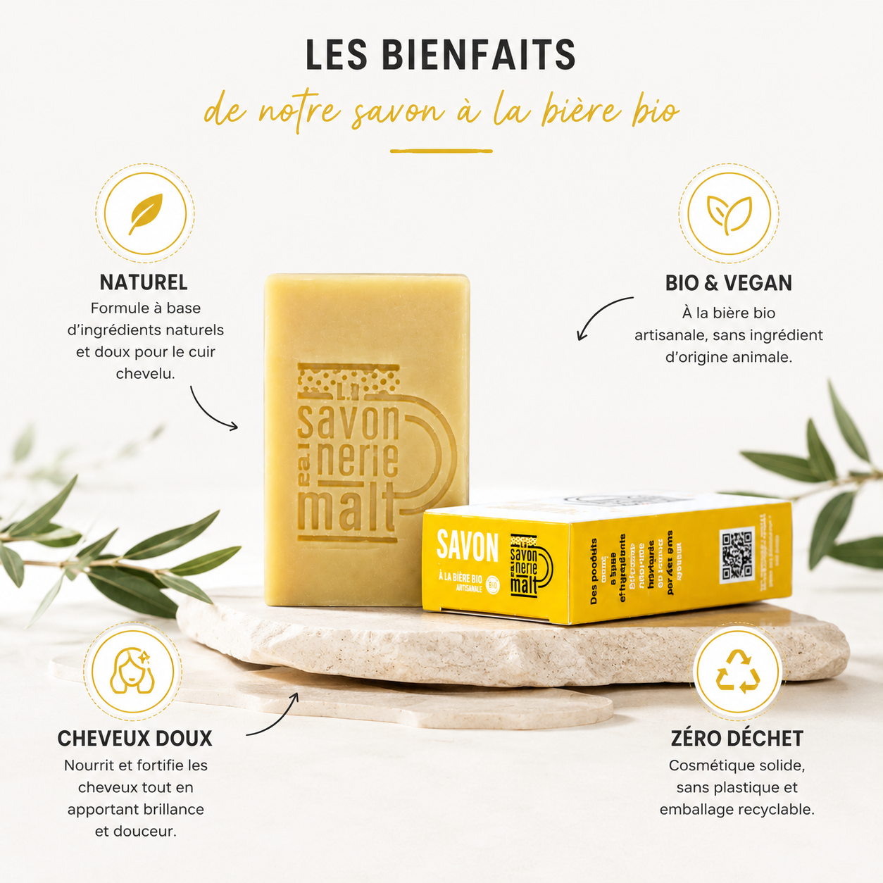 Produit savon mentholé bio  haut de gamme