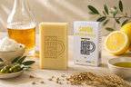 Savon Mentholée a la bière blonde artisanale Bio.