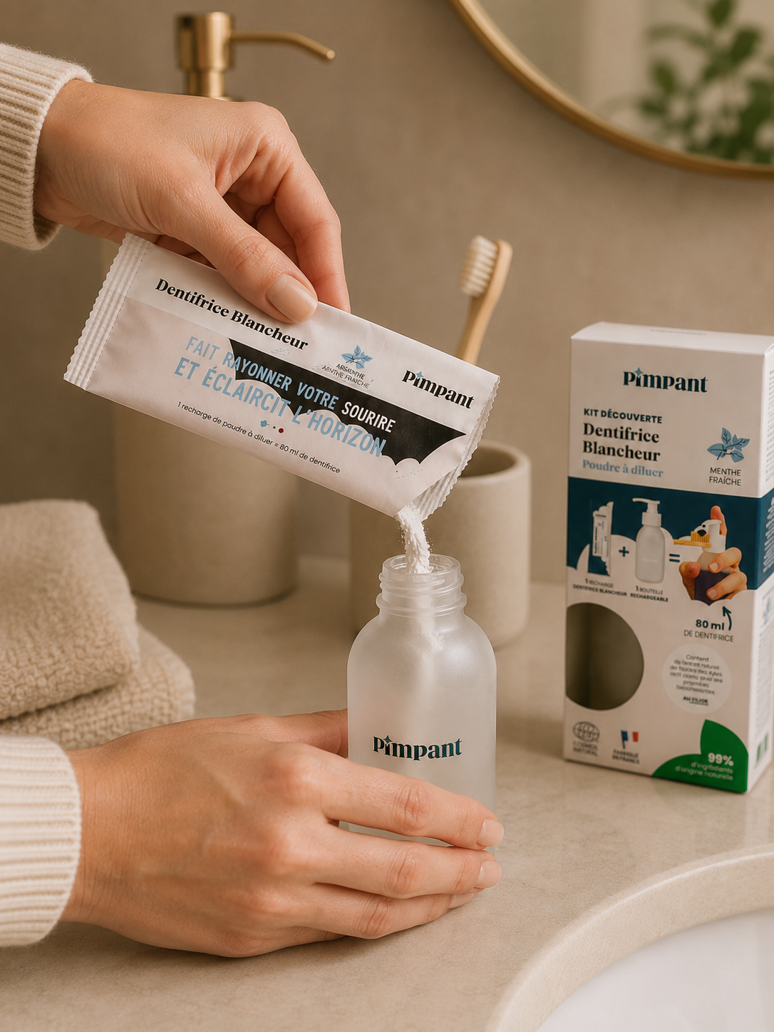 Recharge de dentifrice blancheur - Pimpant