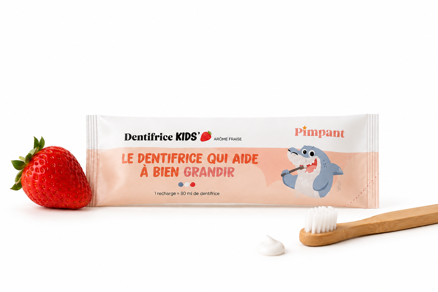 Recharge dentifrice fraise kids - Pimpant
