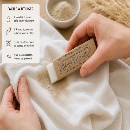  frotter une tache avec baton detachant naturel a la terre de sommieres nacalia
